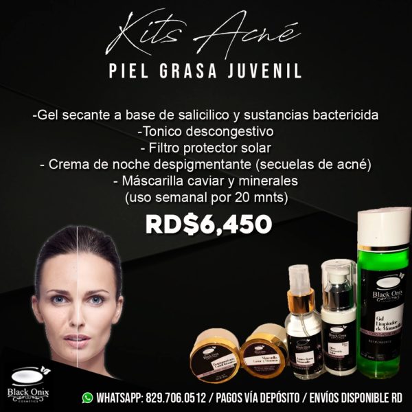 Kit Acne Piel grasa Juvenil